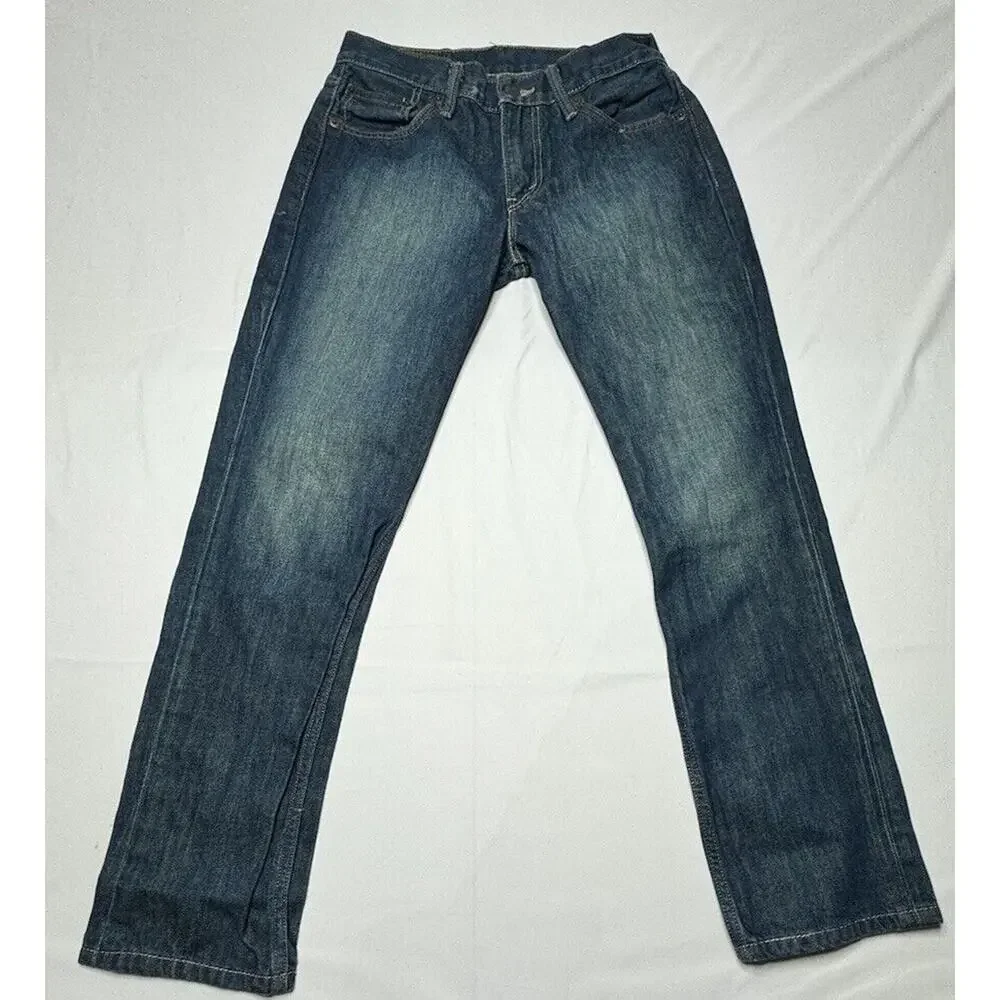 Levis 511 Men's Dark Wash Slim Fit Straight Leg Blue Denim Jeans - Size 29x27.5*